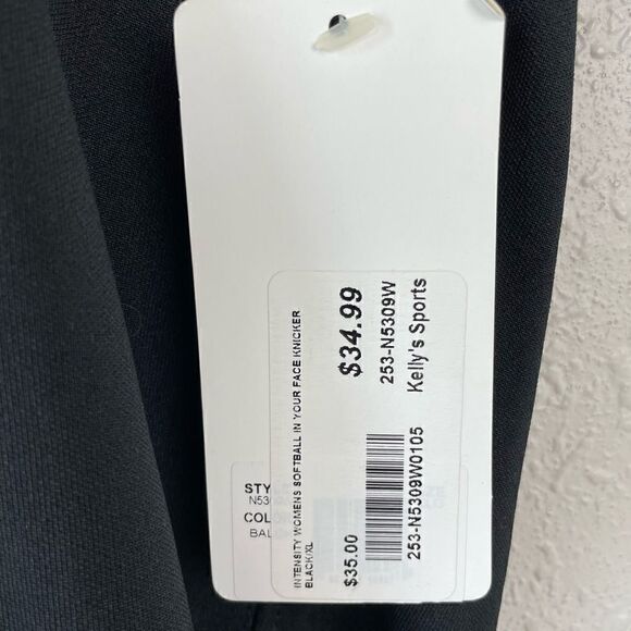 NWT Soffee Intensity Black Softball Knickers Size XL - Picture 3 of 6